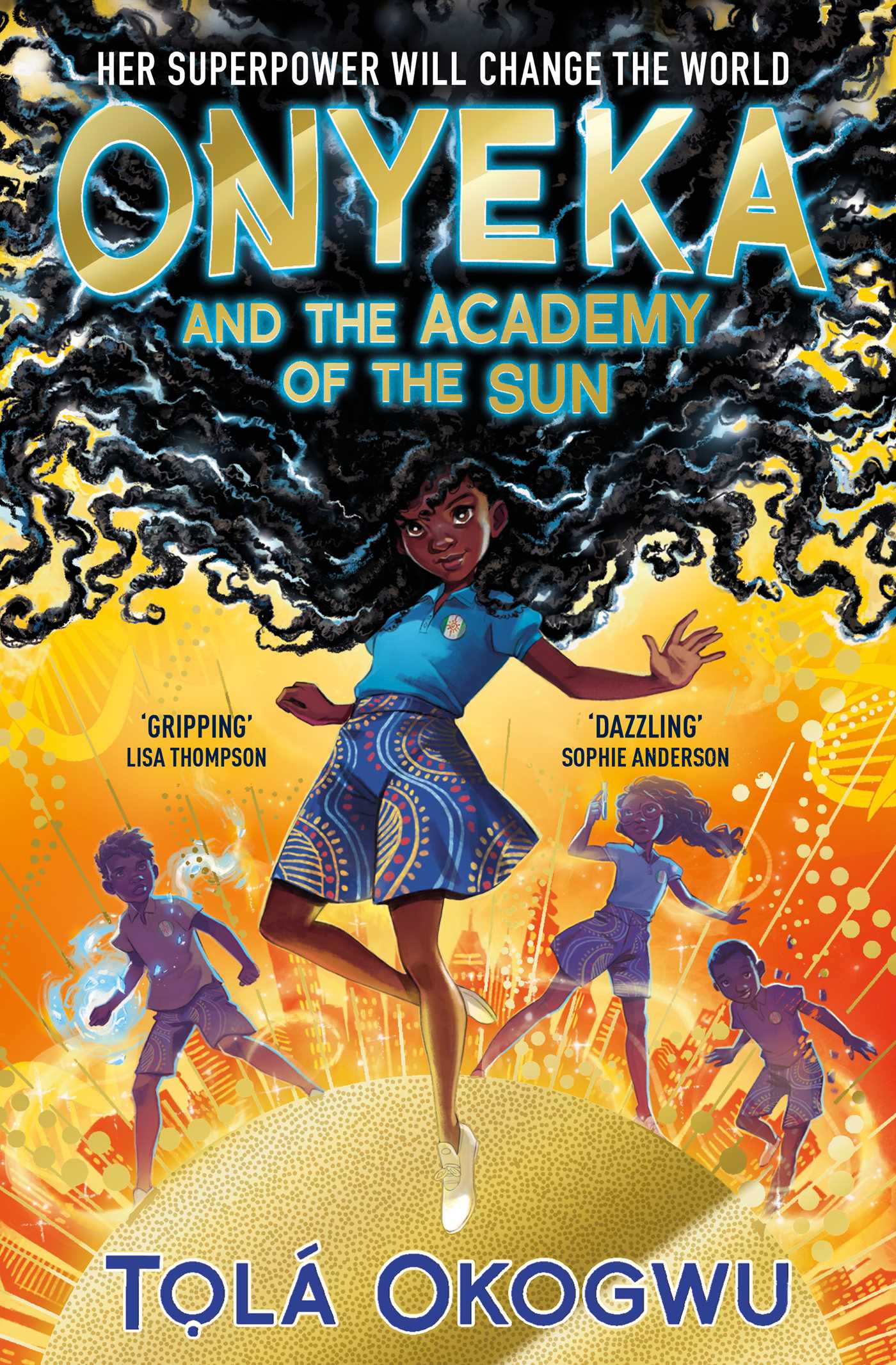 The cover of Onyeka and the Academy of the Sun
